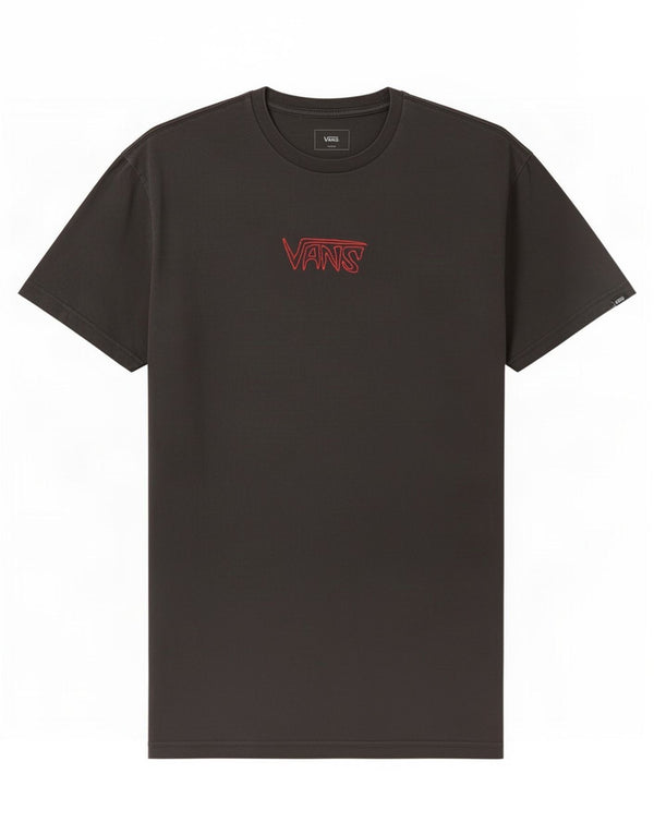 Vans - Camiseta gráfica para hombre, talla grande, algodón negro