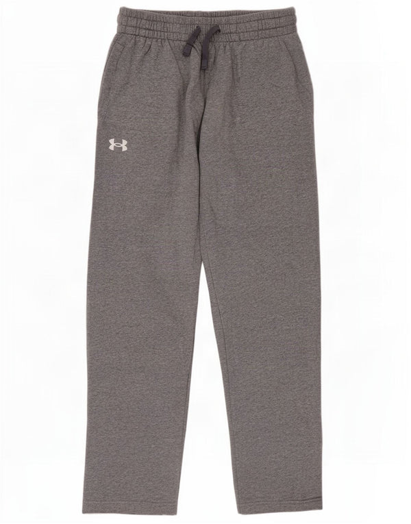 Under Armour Pantalones de chándal para hombre de algodón moteado gris pequeño