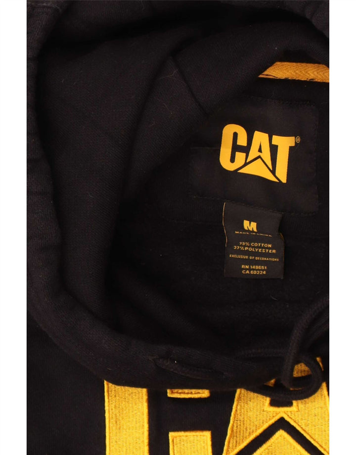 Caterpillar Hombre Gráfico Sudadera Con Capucha Jersey Mediano Algodón Negro