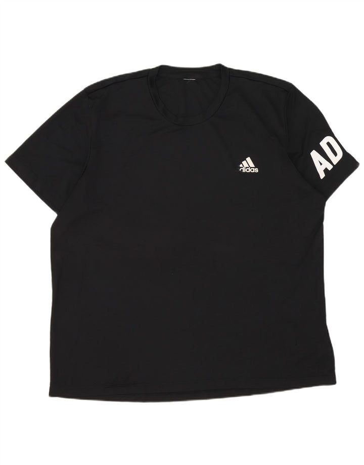 Adidas Camiseta gráfica para hombre Top 2XL Poliéster negro