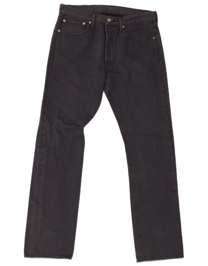 Levi's Vaqueros rectos 501 para hombre W32 L32 Algodón gris