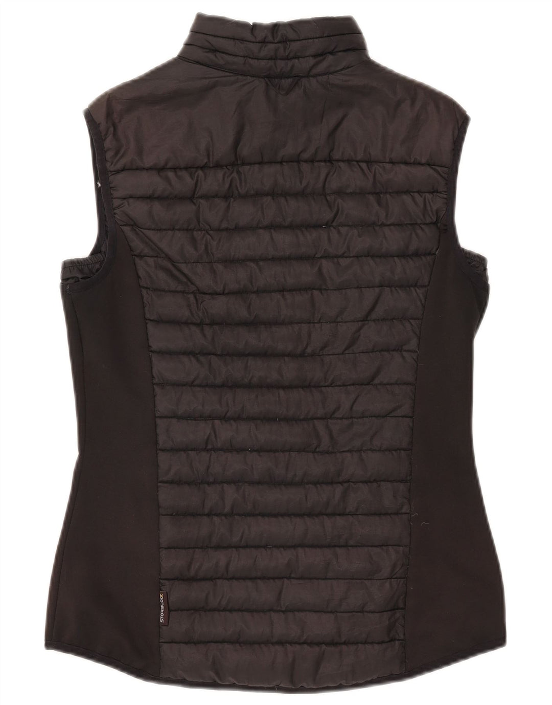 Jack Wolfskin Chaleco acolchado para mujer UK 12 Mediano Negro Poliéster