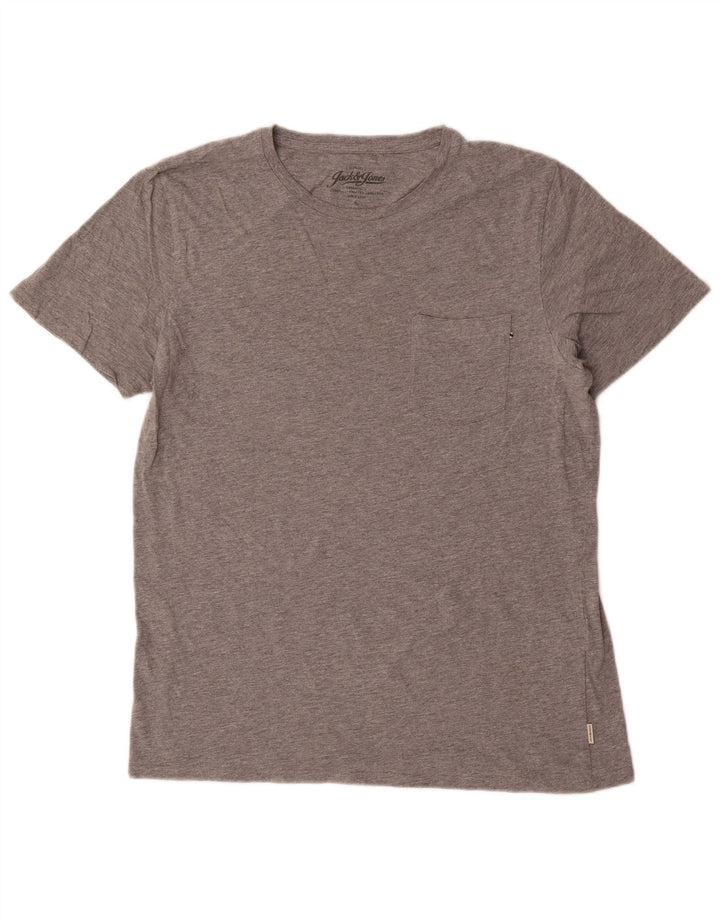 Jack & Jones Hombre Camiseta Top XL Gris Algodón
