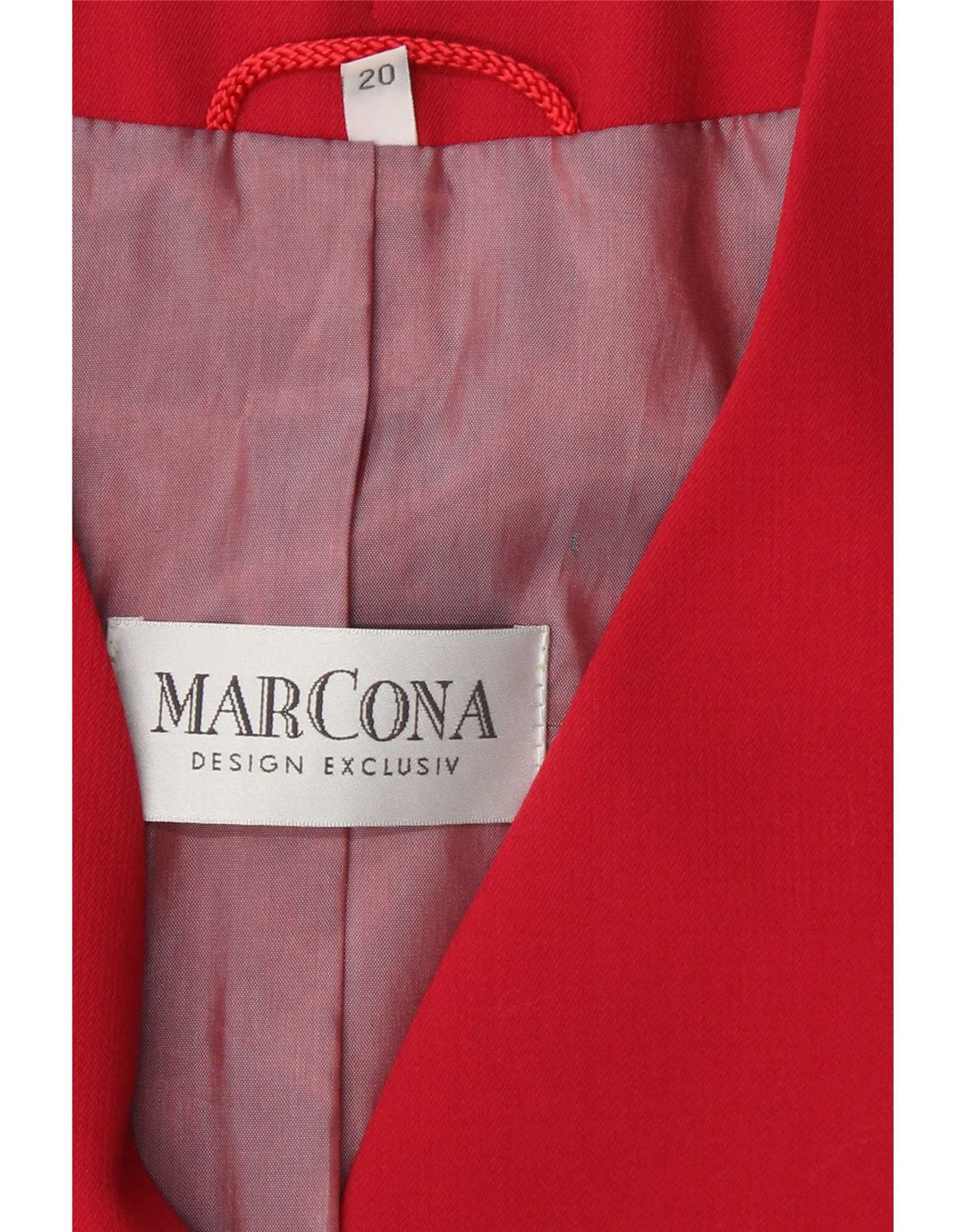 Marcona Chaqueta Blazer de 4 Botones y Manga 3/4 para Mujer UK 20 2XL Poliéster Rojo