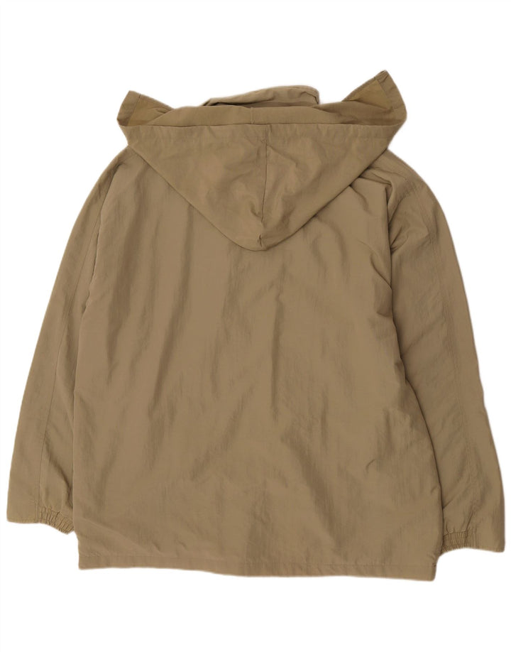 Diadora Chaqueta impermeable con capucha para hombre UK 40 Large Caqui Poliamida