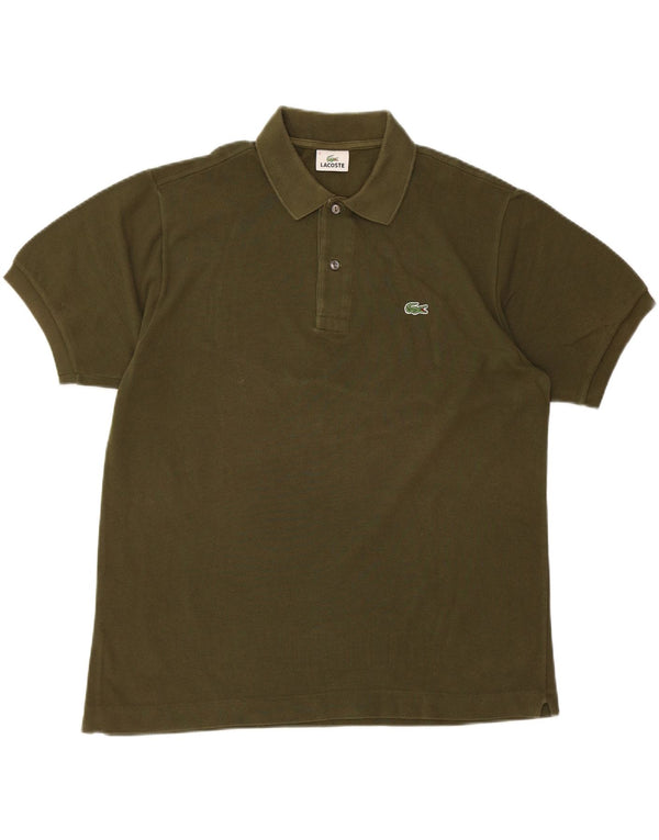 LACOSTE Polo para hombre talla 5 grande algodón caqui