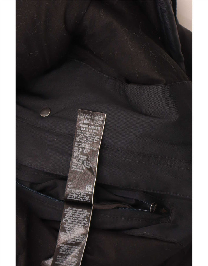 Marks & Spencer Chaqueta utilitaria con capucha para hombre UK 40 Large Poliéster negro