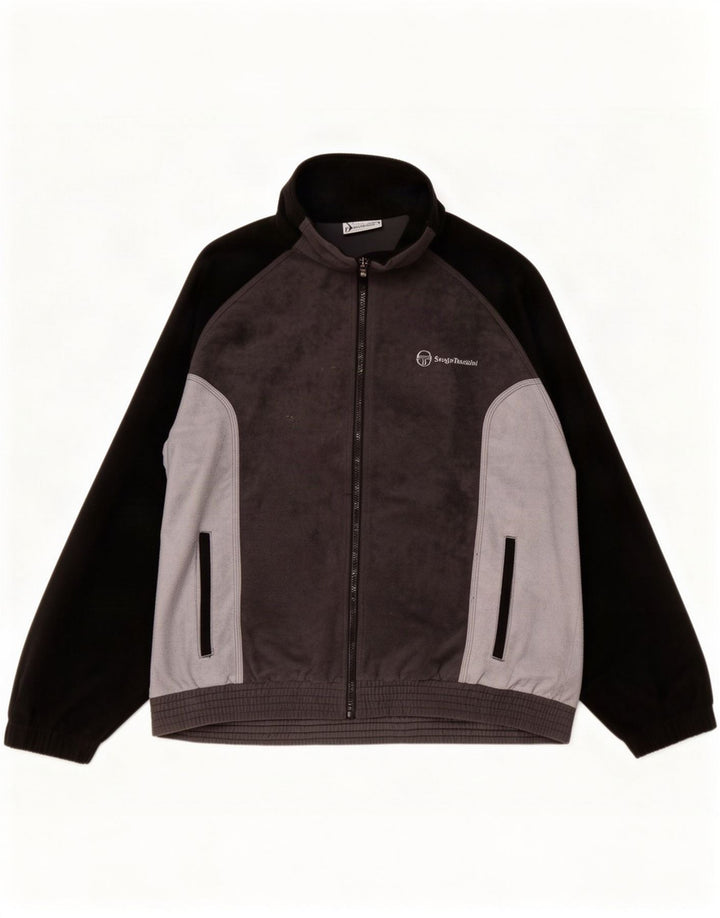 Sergio Tacchini Chaqueta de chándal para hombre IT 52 Large Grey Colourblock