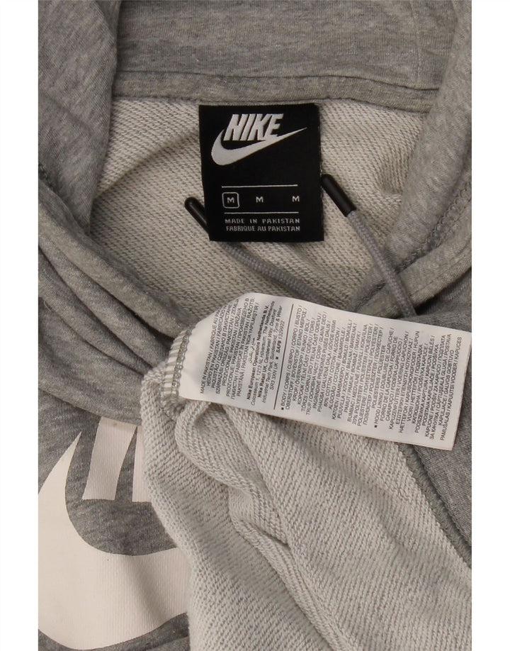 NIKE Jersey con capucha gráfica de algodón moteado en gris medio para hombre
