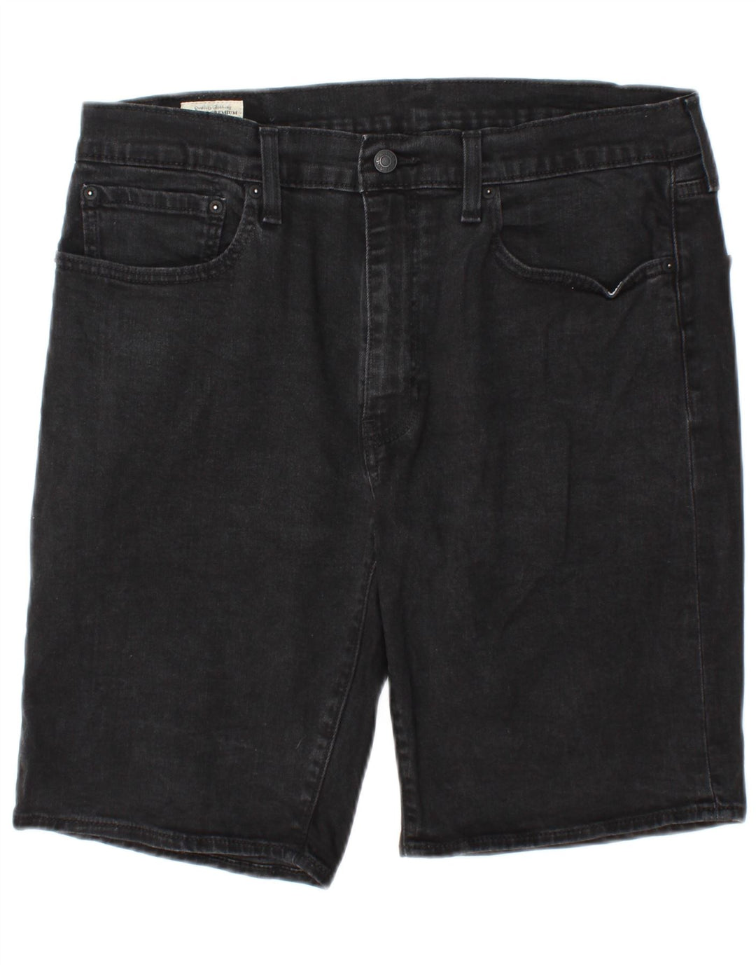 Levi's Mens 502 Denim Shorts W36 Grande Algodón Negro