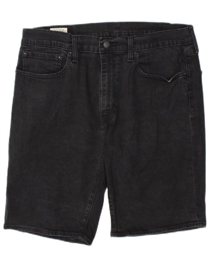 Levi's Mens 502 Denim Shorts W36 Grande Algodón Negro