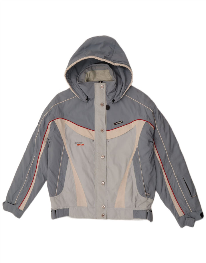 Chaqueta de esquí con capucha para mujer Aesse IT 48 XL Poliéster color block azul