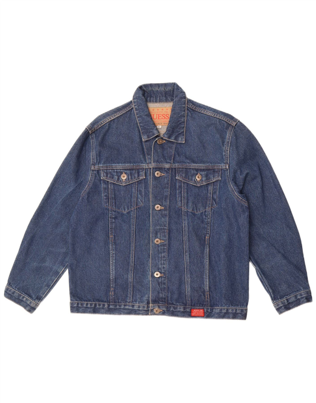 Guess Chaqueta Vaquera Mujer UK 40 XL Algodón Azul