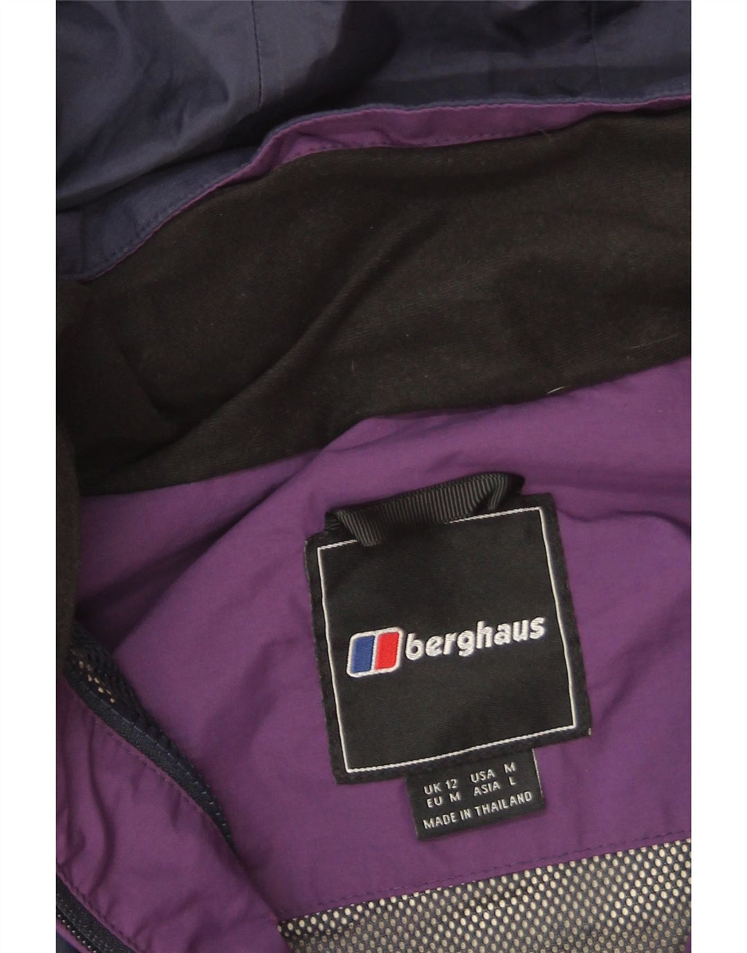 Berghaus Chaqueta impermeable con capucha Gore-Tex para mujer UK 40 Medium Azul marino
