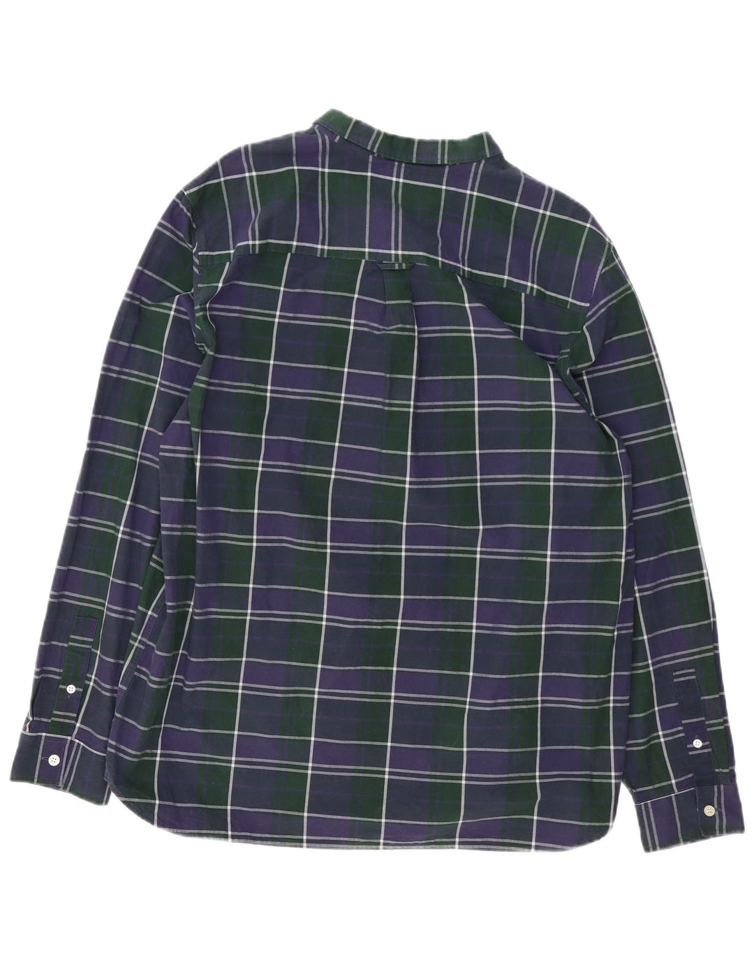 Lyle & Scott Camisa para hombre 2XL Algodón a cuadros azul marino