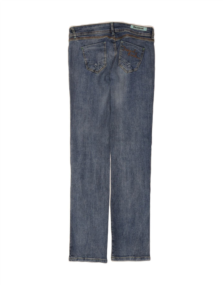 DESIGUAL Womens Straight Jeans W30 L32 Blue Cotton Vintage Desigual and Second-Hand Desigual from Messina Hembry 