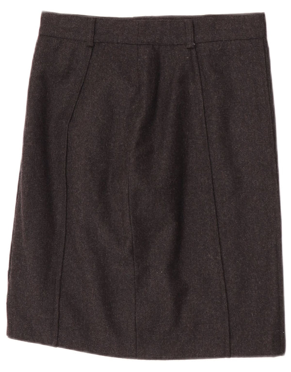 Falda recta vintage para mujer W26 pequeña gris