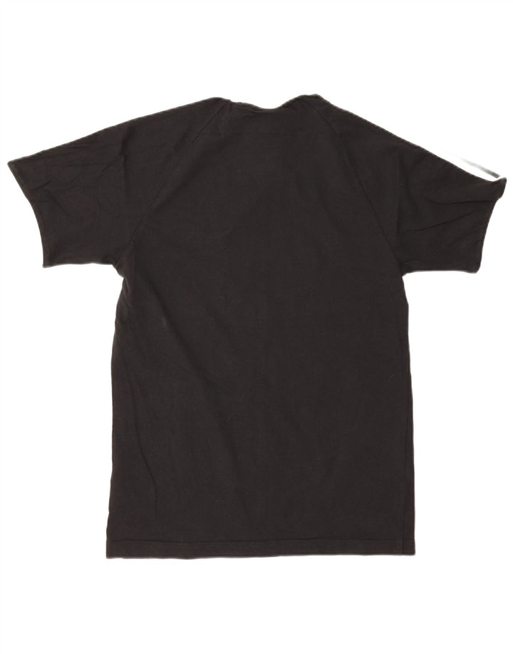 Adidas - Camiseta para hombre, talla pequeña, algodón negro