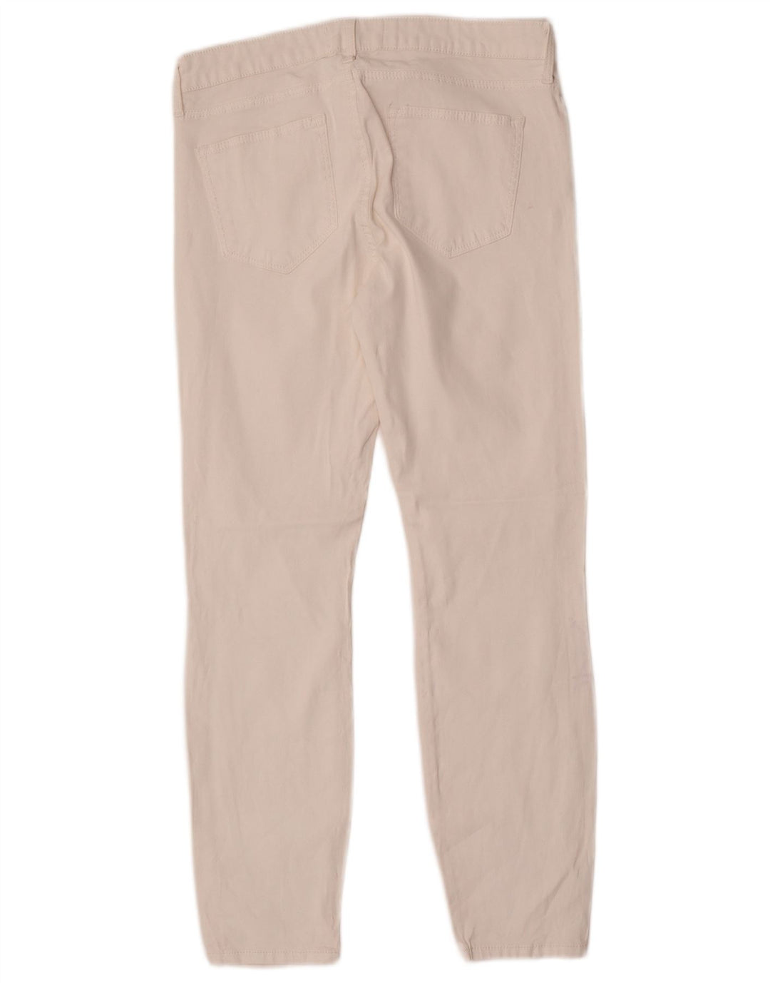 Zara Mujer Pantalones Casuales Slim EU 40 Medium W30 L27 Blanco