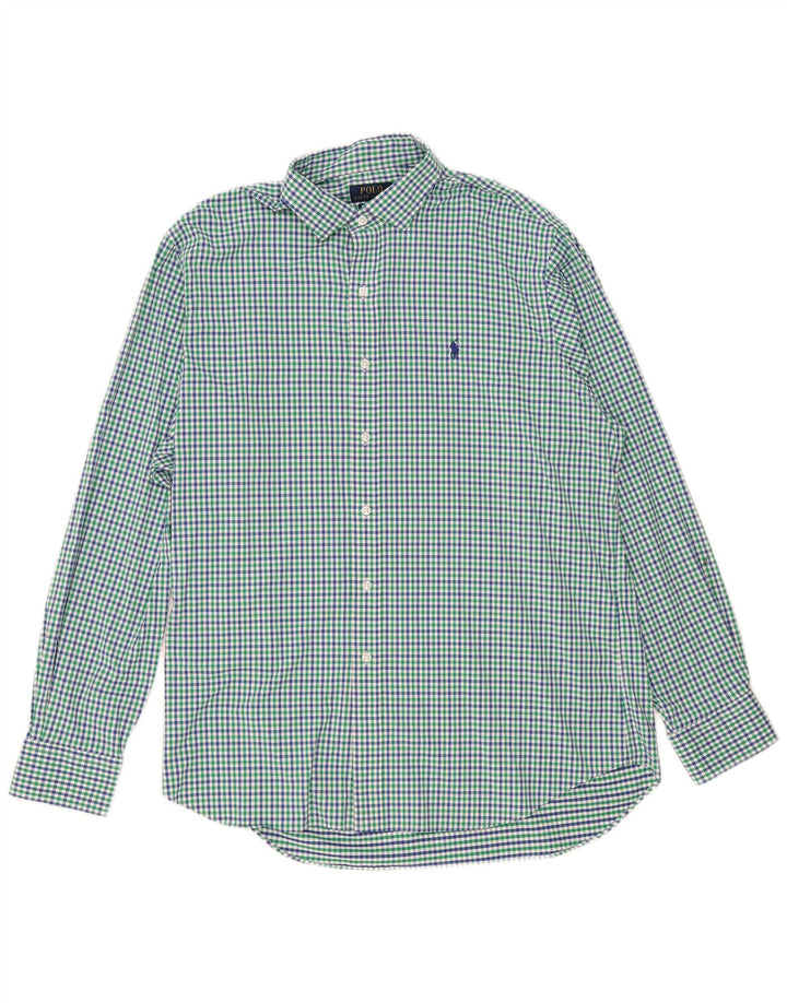 Polo Ralph Lauren Camisa de franela Performance para hombre XL Vichy multicolor
