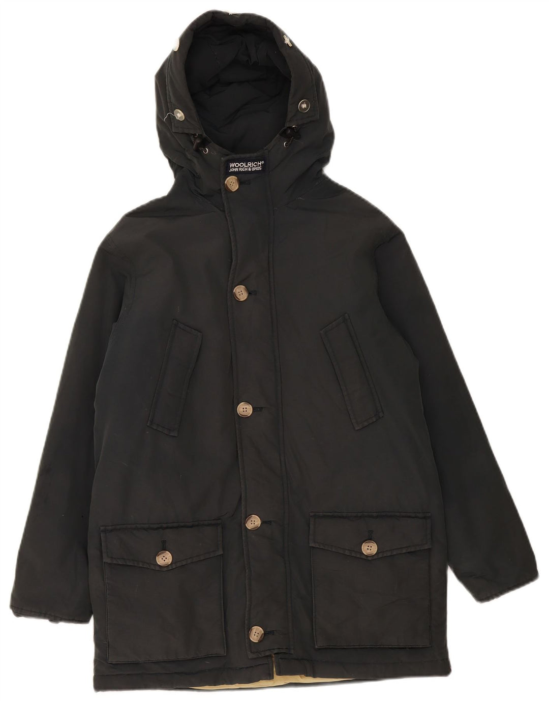 Woolrich Parka acolchada con capucha para niños 11-12 años Negro