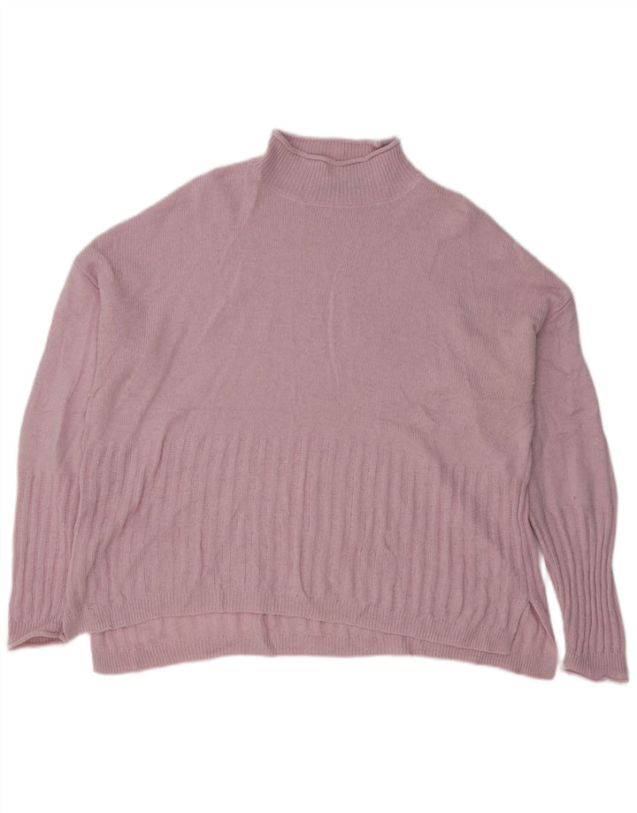 Marks & Spencer Suéter con Cuello Alto para Mujer UK 46 Grande Rosa