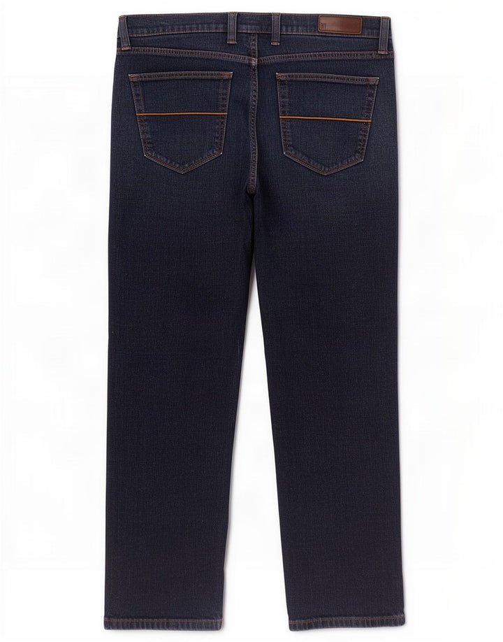 Marks & Spencer Vaqueros rectos para hombre W36 L31 Algodón azul marino