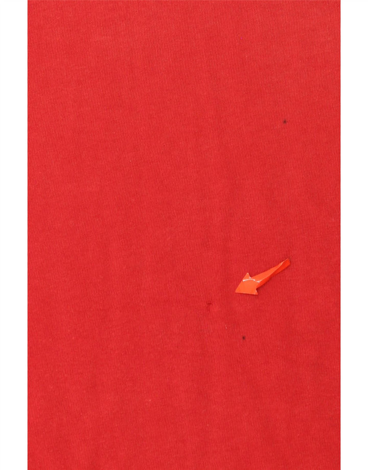 Levi's Camiseta gráfica para mujer Top UK 44 Algodón rojo mediano