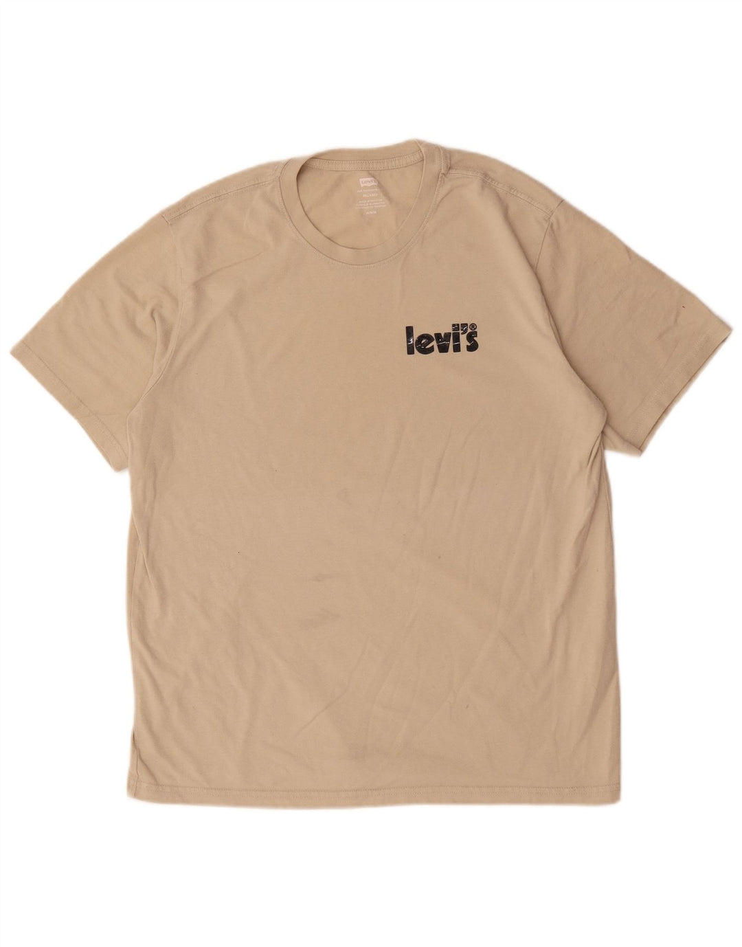 Levi's Camiseta con gráfico relajado para hombre Top de algodón beige medio