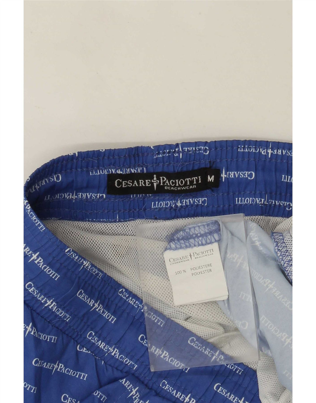Cesare Paciotti Bañador con estampado gráfico para hombre Poliéster azul medio