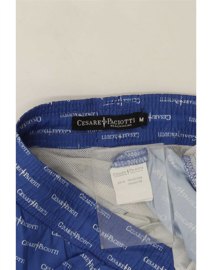 Cesare Paciotti Bañador con estampado gráfico para hombre Poliéster azul medio