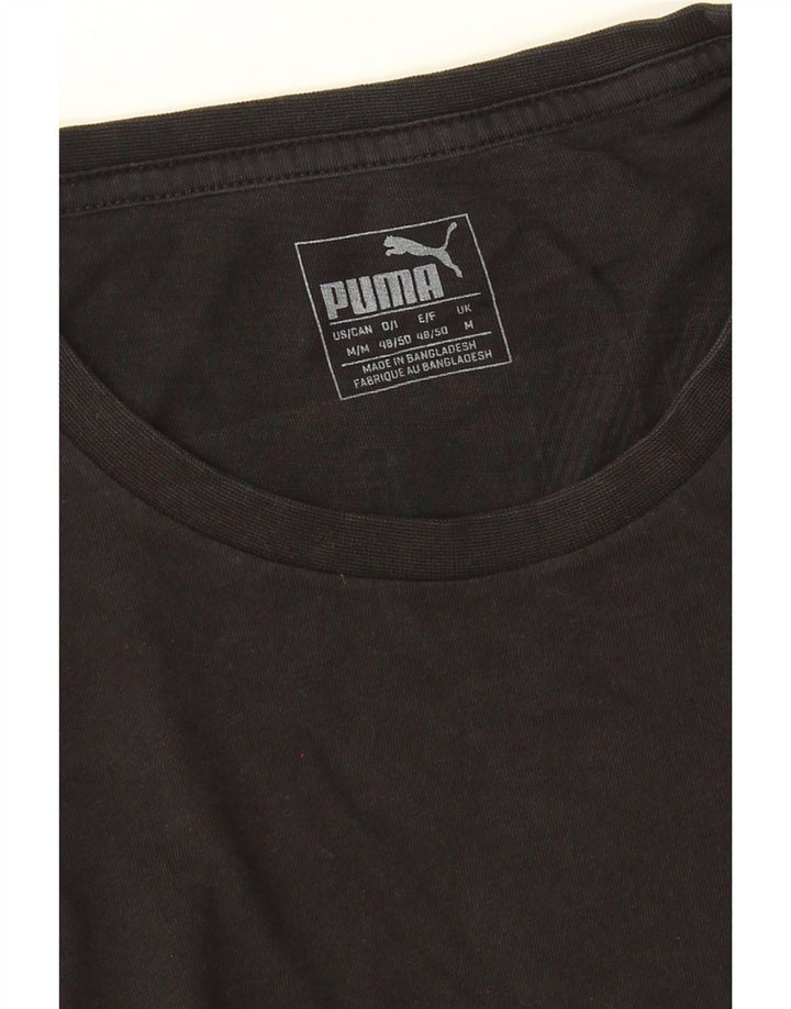 Puma Camiseta gráfica para hombre Top Medium Black