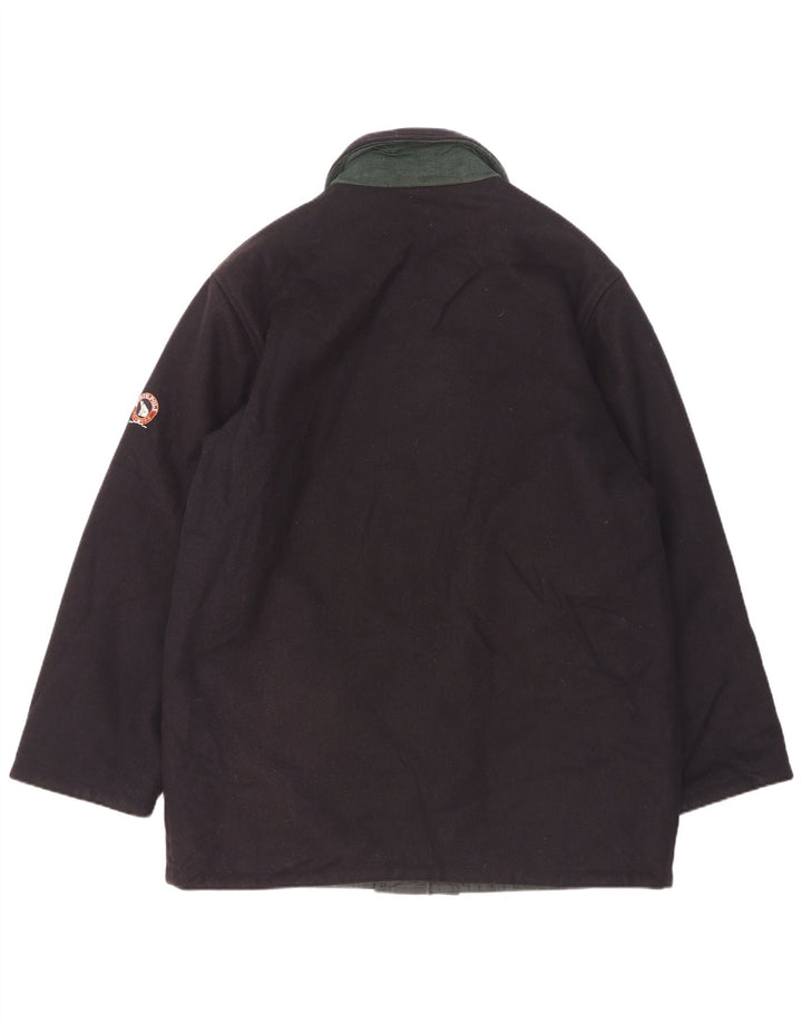Abrigo cortavientos reversible para hombre North Pole UK 40 Large Lana azul marino