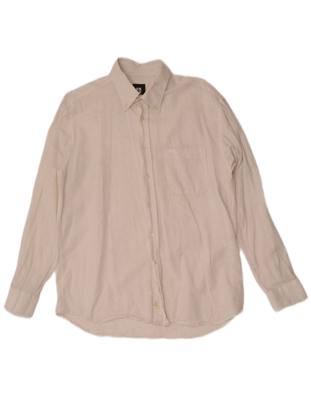 ROCCOBAROCCO Camisa Hombre Talla 44 17 1/2 XL Blanco