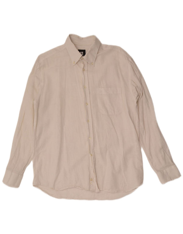 ROCCOBAROCCO Camisa Hombre Talla 44 17 1/2 XL Blanco