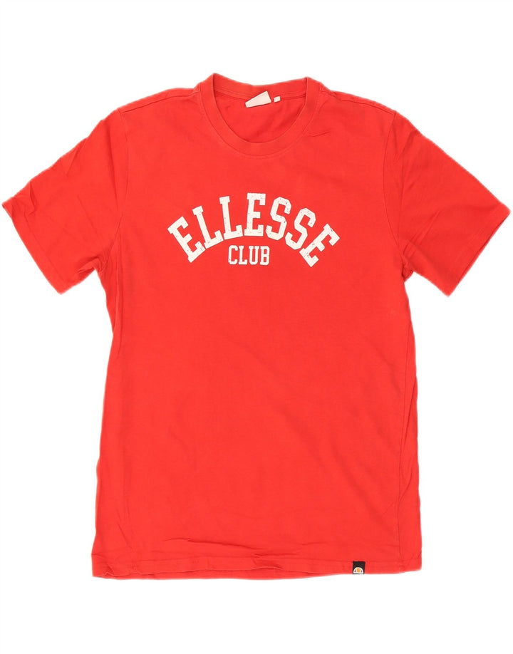 ELLESSE Camiseta gráfica para hombre Top Medium Red Cotton