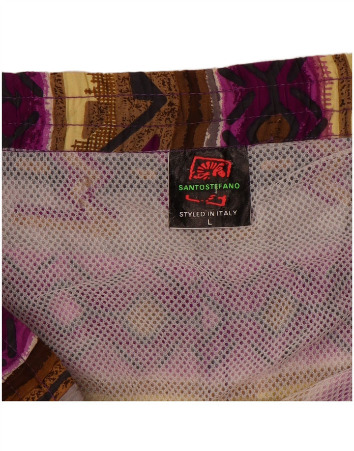 Santostefano Bañador Hombre Grande Multicolor Fair Isle Algodón