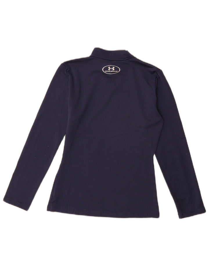 UNDER ARMOUR Camiseta de manga larga Cold Gear para niños 9-10 años Azul marino mediano