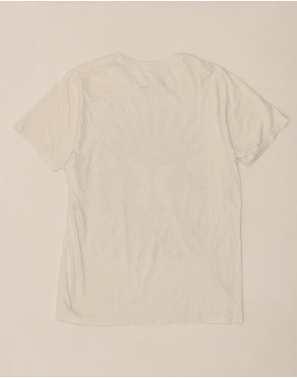 HURLEY Mens Graphic T-Shirt Top Medium White Cotton