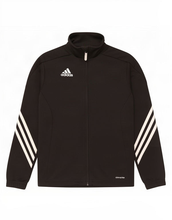 Adidas Chicos Climalite Chándal Top Chaqueta 9-10 Años Negro Poliéster