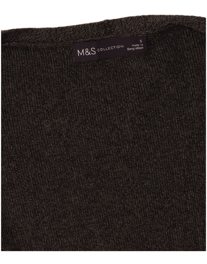 Marks & Spencer Suéter tipo cárdigan abierto de gran tamaño para mujer UK 10 Small Grey