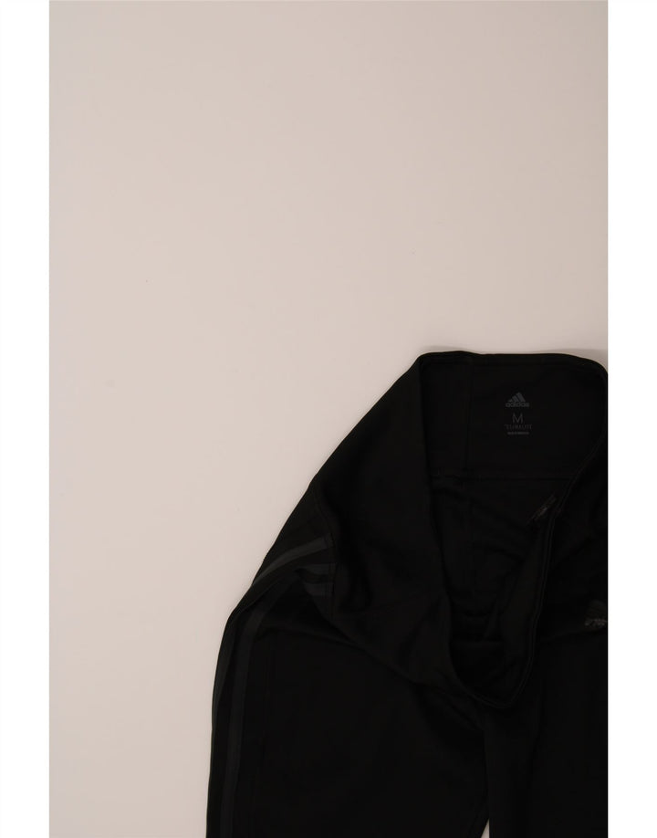 ADIDAS Womens Climalite Leggings UK 14 Medium  Black Polyester Vintage Adidas and Second-Hand Adidas from Messina Hembry 