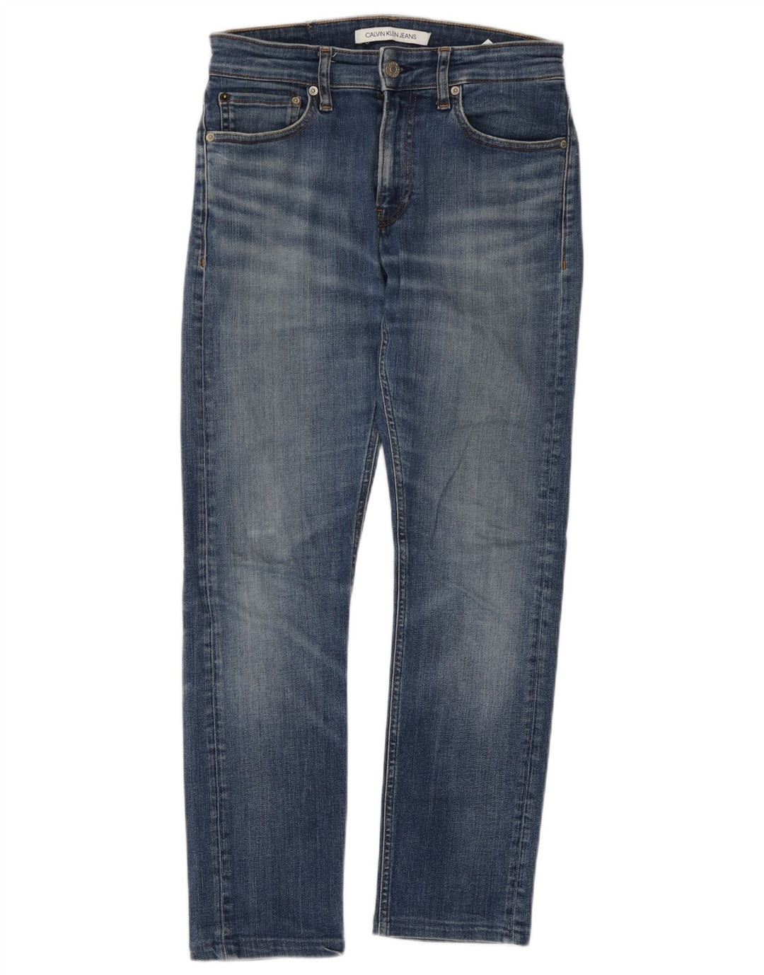 Calvin Klein Jeans ajustados para hombre W28 L27 Algodón azul