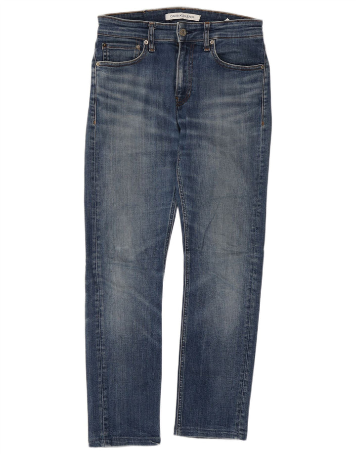 Calvin Klein Jeans ajustados para hombre W28 L27 Algodón azul