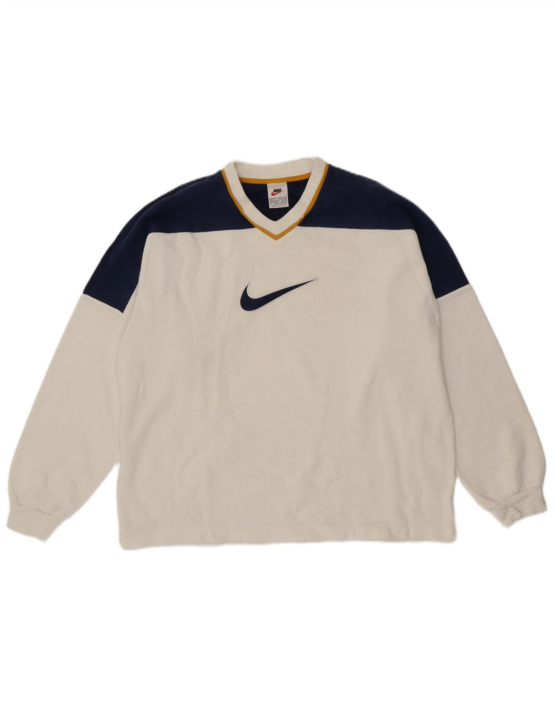 Nike - Sudadera gráfica para hombre, talla 39/41, color blanco mediano