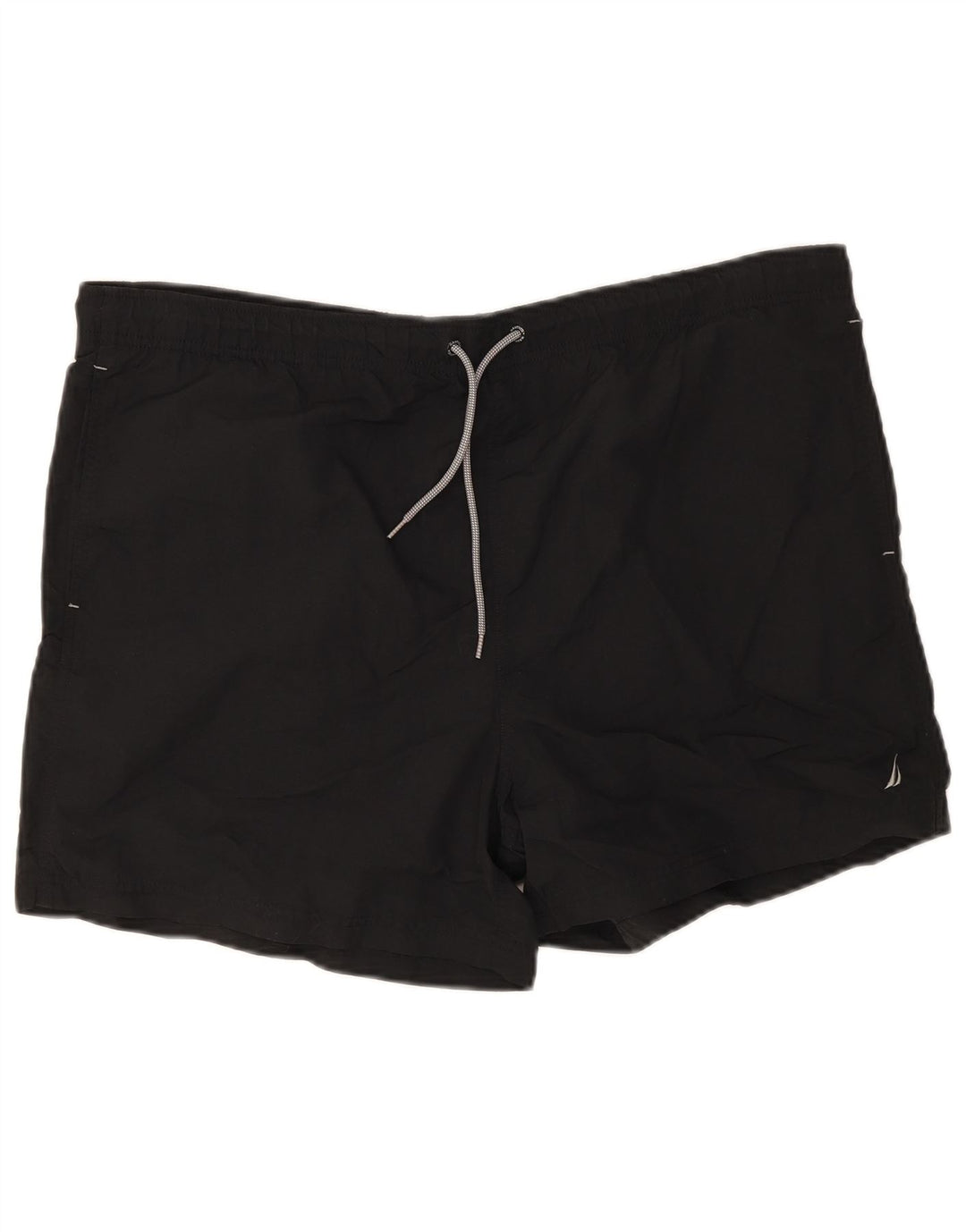 Nautica Bañador para hombre, talla grande, nailon negro