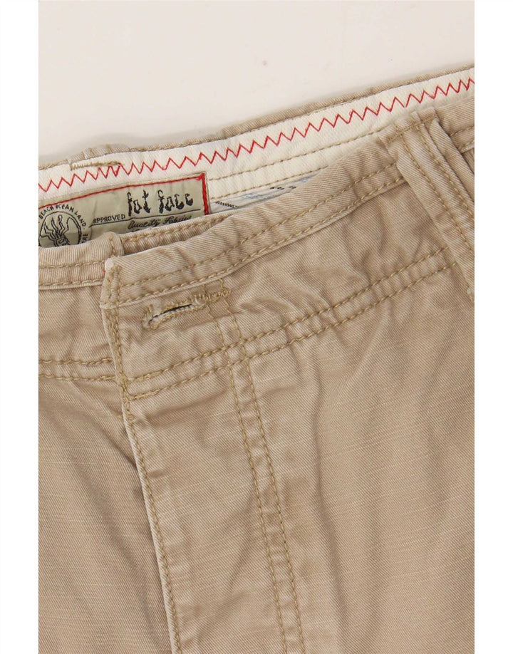 Pantalones cortos informales para hombre Fat Face Medium W32 Algodón beige