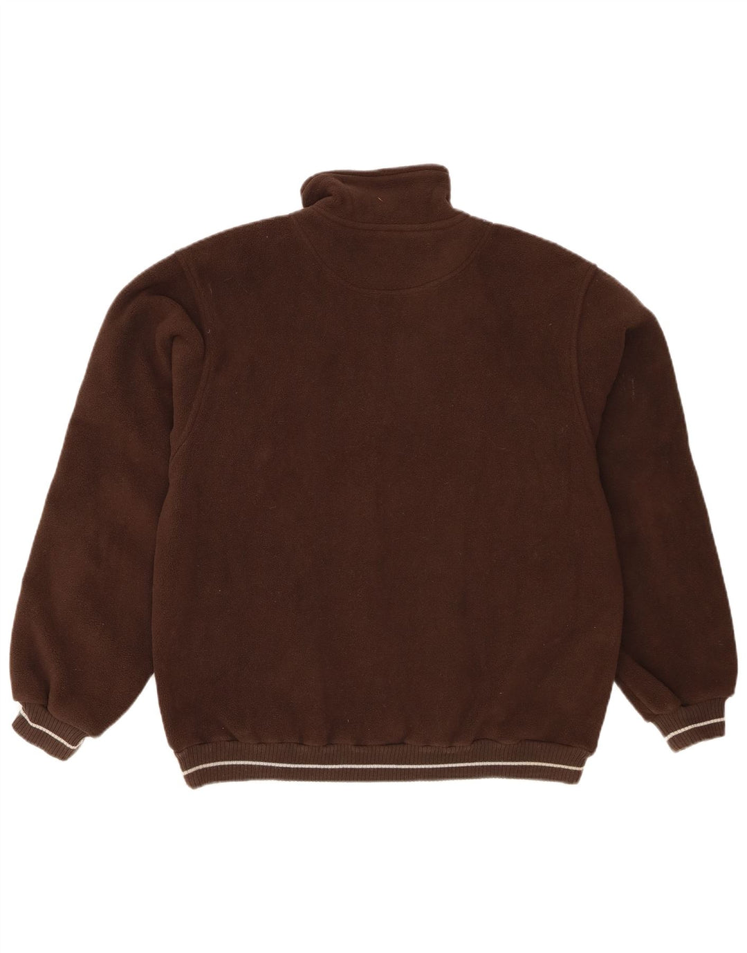 Lotto Jersey De Forro Polar Con Cremallera Y Cuello Para Hombre Poliéster Marrón Medio