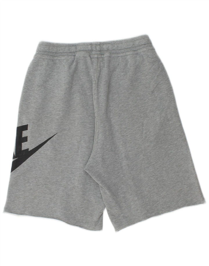 Nike - Pantalones cortos deportivos con gráficos para niños, 12-13 años, algodón gris grande
