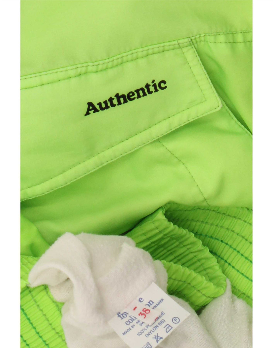Auténtica chaqueta anorak de chándal para hombre UK 38 Poliamida verde medio